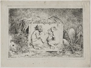 Bacchanales: Satyrova rodina od Jean-Honore Fragonard