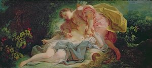 Cephalus a Procris (olej na plátně) od Jean Honore Fragonard
