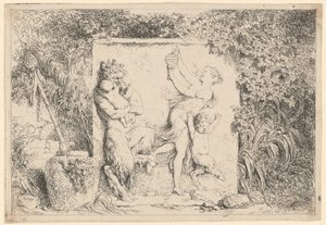 Tanec satyrů od Jean Honore Fragonard