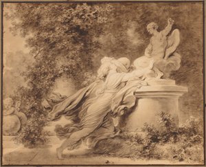 Anrufung der Liebe, um 1781 von Jean Honore Fragonard