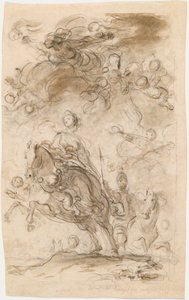 Orlando und Angelica kommen im Lager von Karl dem Großen an von Jean Honore Fragonard