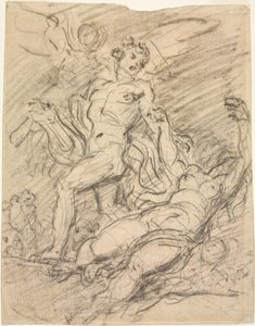 Orfeus a Eurydika (recto) od Jean Honore Fragonard