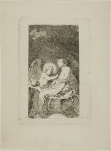 Svatá Kateřina Alexandrijská vyléčená andělem od Jean Honore Fragonard