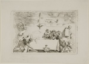 Učedníci v Emauzích od Jean Honore Fragonard