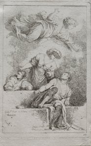 Učedníci u hrobu, 1764. od Jean Honore Fragonard