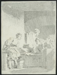 Interiér od Jean Honore Fragonard