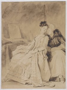 Intimní rozhovor, cca 1778 od Jean Honore Fragonard
