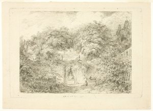 Malý park od Jean Honore Fragonard