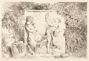 Tanec satyrů od Jean Honore Fragonard