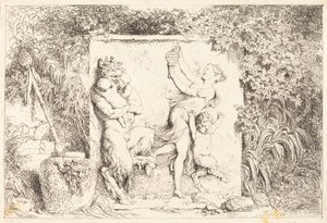 Tanec satyrů od Jean Honore Fragonard