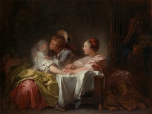 Ukradený polibek, ca. 1760. od Jean Honore Fragonard