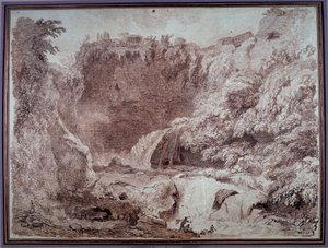 Die Höhle des Neptun in Tivoli von Jean Honore Fragonard