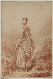 Mladá žena Ohlédnutí od Jean Honore Fragonard