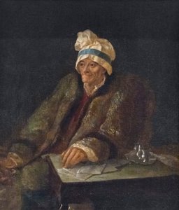 Portrét Voltaira (olej na plátně)