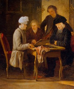 Voltaire u šachového stolu, mezi 1750 a 1775.