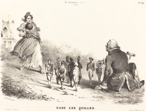 Zaparkujte kuželky od Jean Ignace Isidore Grandville
