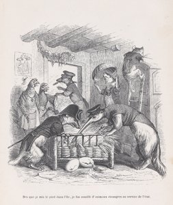 Jakmile vkročím na ostrov... ze Scén ze soukromého a veřejného života..., ca. 1837-47. od Jean Ignace Isidore Gérard