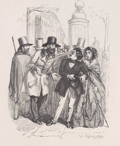 Člověk by vám mohl vyčítat tři roky, kdybyste jim shodil klobouk. z Malého M..., 1843. od Jean Ignace Isidore Gérard