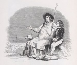 Shooting Stars z The Complete Works of Béranger, 1836. od Jean Ignace Isidore Gérard