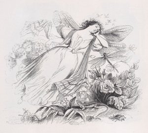 Sylfa z The Complete Works of Béranger, 1836. od Jean Ignace Isidore Gérard