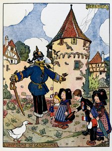 Alsasko Heureé; Četnická uniforma v Bergheimu;