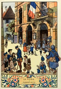 Ráj trikolóry; Radnice v Massevaux 1918;