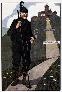 Vogesen Bilder (obrázky Vogéz) ; Hrad Horní Koenigsbourg po restaurování Němci