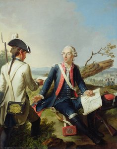 Markýz Louis dEstampes (1734-1815) při obléhání Kasselu, 1778
