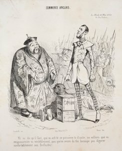 Anglický obchod. Yé vo dit qu’il faut, že vo koupil tento jed, aby ho následoval..., 1840.