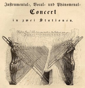 Instrumentální vokální a fenomenální koncert, 1844 od Jean Jacques Grandville