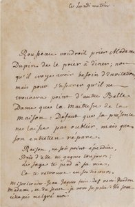 Korespondence mezi Jeanem-Jacquesem Rousseauem a Louisou Dupinovou (kolem roku 1754) (A05)