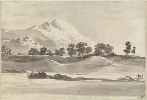 Mount Cairo přes řeku Melfa od Jean Jacques de Boissieu
