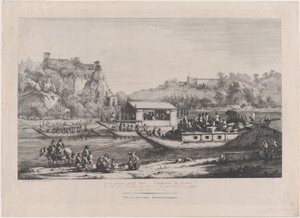 Papež Pius VII na Saôně, 1805. od Jean Jacques de Boissieu