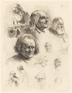 Třináct studií hlav od Jean Jacques de Boissieu