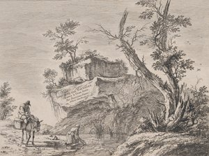 Titulní strana k sérii deseti krajin, 1763. od Jean Jacques de Boissieu