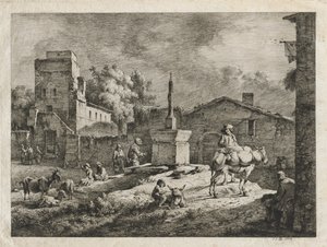 Pohled na Saint-Andeol od Jean Jacques de Boissieu