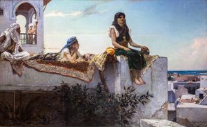 Večer na terasách (Maroko) od Jean Joseph Benjamin Constant
