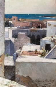 Večer na terasách (Maroko) od Jean Joseph Benjamin Constant