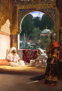V sultánově paláci (detail), nedatováno. (olej na plátně) od Jean Joseph Benjamin Constant