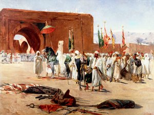 maurský průvod, od Jean Joseph Benjamin Constant