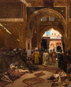 Den po vítězství v Alhambře od Jean Joseph Benjamin Constant