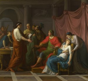 Virgil čte Augustovi a Octavii z Aeneidy. 1787