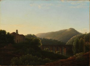 Most v La Cava, Neapolské království od Jean Joseph Xavier Bidauld