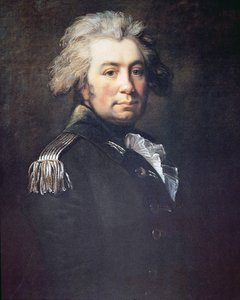 John Graves Simcoe (barevné lito) od Jean Laurent (after) Mosnier