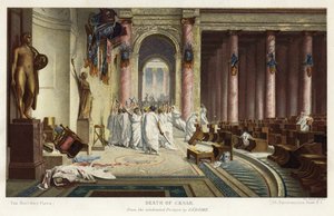 Smrt Caesara (chromolitho)