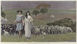 Dafnis a Chloe od Jean Leon Gerome od Jean Leon Gerome