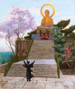 Japonci prosí o božství od Jean Leon Gerome