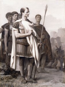 Julius Caesar a jeho zaměstnanci, od Jean Leon Gerome