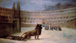 Poslední modlitba křesťanských mučedníků. Obraz od Jean-Leon Gerome (Jean Leon Gerome od Jean Leon Gerome