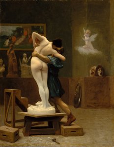 Pygmalion a Galatea, c. 1890 od Jean Leon Gerome